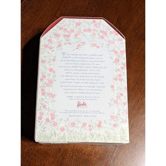 1997 Hallmark Keepsake "BARBIE and KEN Wedding Day" SET OF 2 ORNAMENTS NIB! - Picture 2 of 6